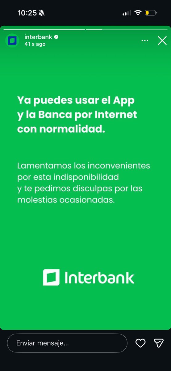 AlexanderSC90's tweet photo. Leo gente quejándose de Interbank pero a mí me funcionó bien todo el día la verdad, recién me entero que cayó https://t.co/nC5sZuAb5P