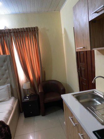 WWESTERLYT's tweet photo. A lovely serviced &amp; furnished room self contain (Studio Apartment) with 24 hour light in a serene environment 

Location: Lekki palace 1 Lagos 

Price: 250 Annual Rent 
Service charge: 50k yearly 
(covers all utility bills &amp; light) https://t.co/DNSCOzihN0