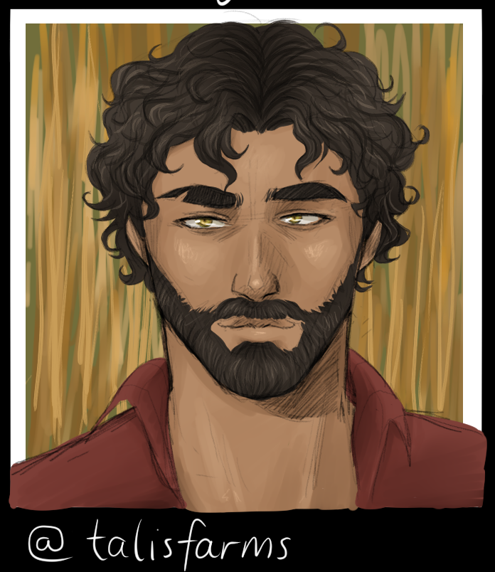 Movvirr's tweet photo. My dear and sweet @talisfarms whomst I love (along with his curls). He hits me so close to my heart, and I ADORE this RP #farmjv https://t.co/Eb8XeDA8We