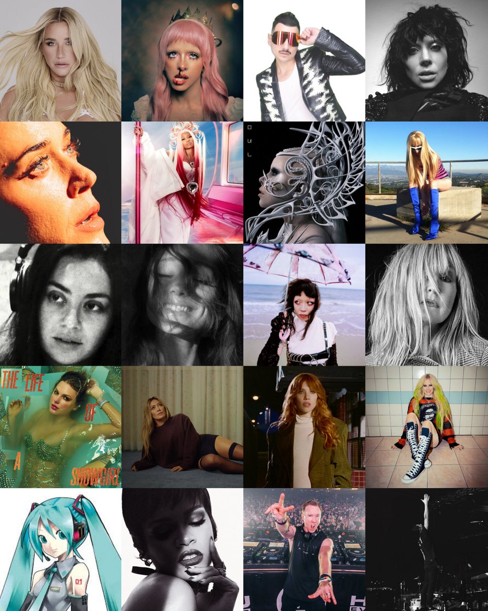 spaceboidom09's tweet photo. 💕Fav artists:
Kesha, Melanie Martinez, Mr Kitty, Lady Gaga, Katy Perry, Nicki Minaj, Kerli, Kim Petras, Charli XCX, Ariana Grande, Jazmin Bean, Donna Lewis, Taylor Swift, Hilary Duff, Carly Rae Jepsen, Avril Lavigne, Hatsune Miku, Rihanna, S3RL, Owl City https://t.co/Vfr4oxGXHk