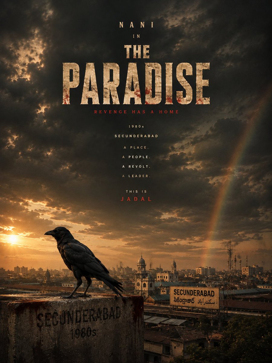 MITHILVIRU's tweet photo. The Photo I have taken vs The Poster Chatgpt edited 🥵🥵
#TheParadise #JadalZamana 
@TheParadiseOffl @NameisNani https://t.co/Y6dx6Almtb