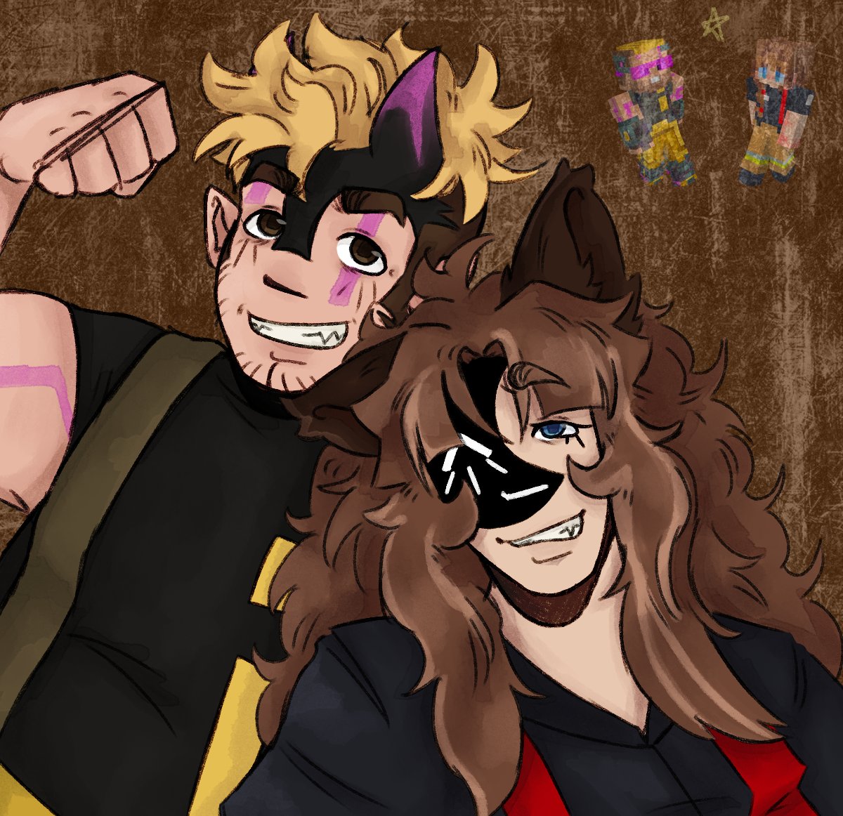 SNOWYBUGS's tweet photo. Twas supposed to be a doodle but I got carried away....

[ #hermitcraftfanart #impulsesvfanart #pearlecentmoonfanart ] https://t.co/fTKR1pUqqi