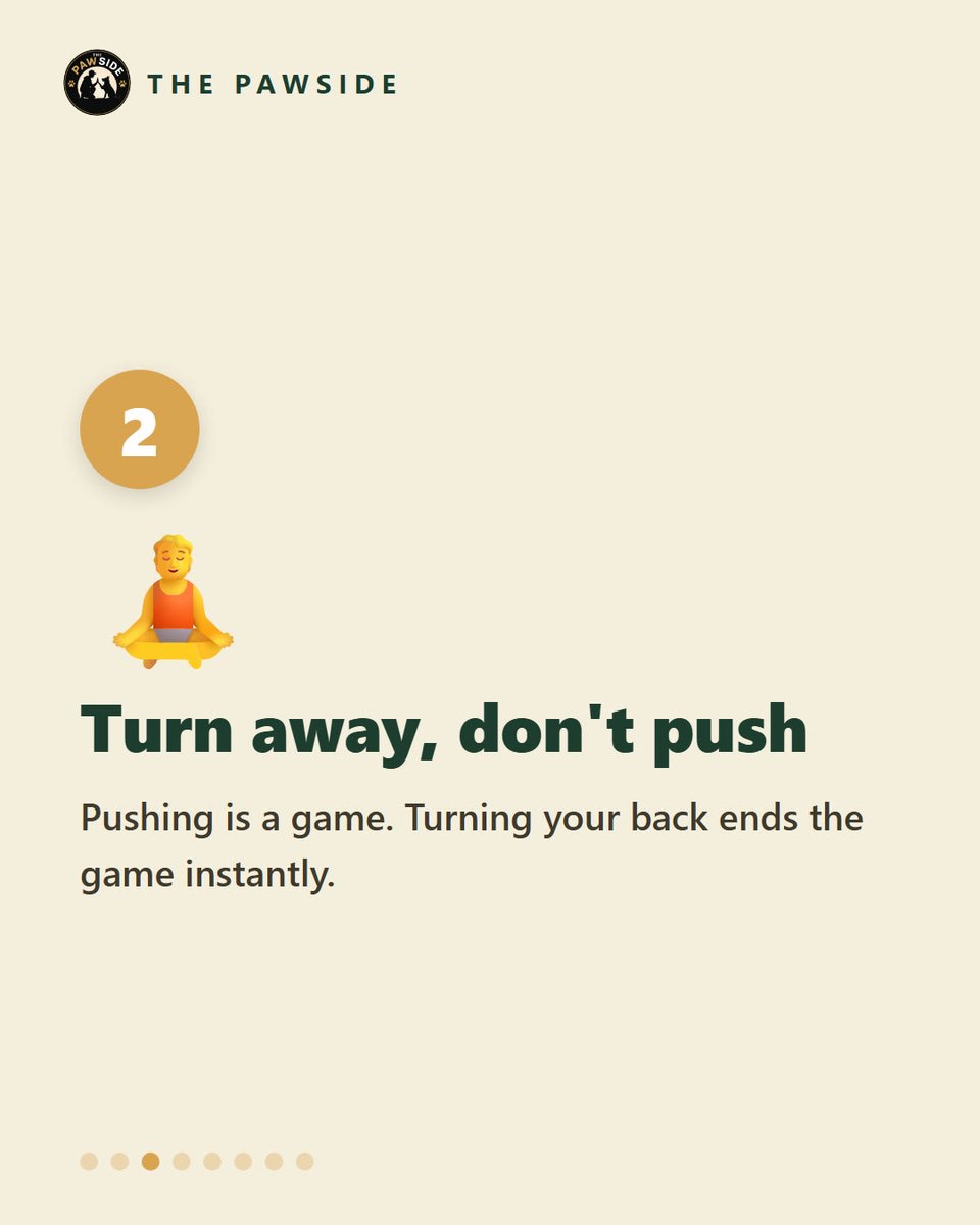 thepawside's tweet photo. Stop the jumping, in 6 fixes 🐶

Zero attention. Turn away, don't push. Pay four paws on the floor. Teach a sit at the door.

Full plan: https://t.co/t8eEVMEtgX https://t.co/wn7E1TjqL9
