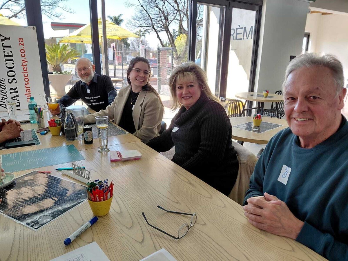 SAsecular's tweet photo. Vanessa Bower facilitated an East Rand SASS Meet Up on the topic How to Plan Your Own Non-religious Funeral. There was lively discussion and, at times, arguments, but everyone said that they found the topic thought-provoking.
#SASSMeetUp #EastRandSpeaker #SecularDebate https://t.co/eYmwaZ4E5O