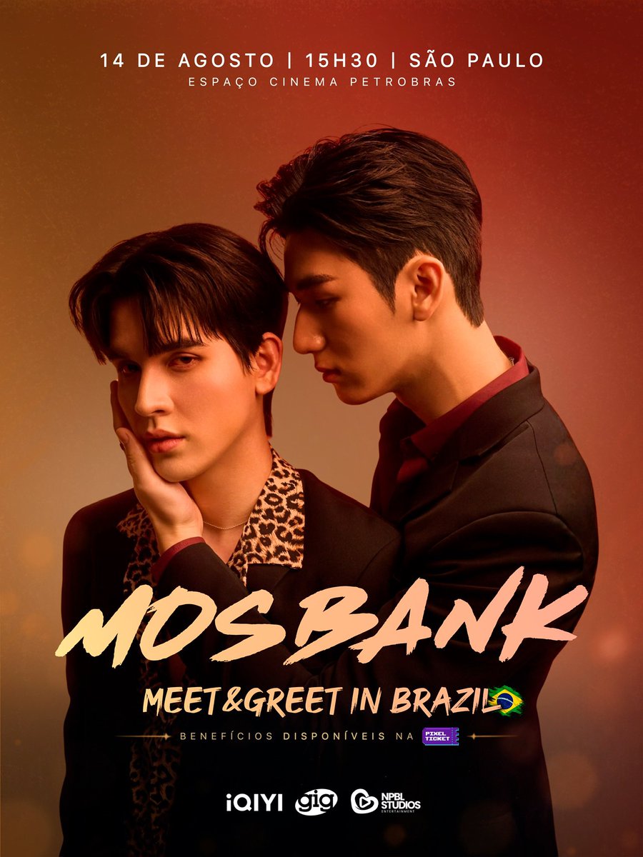 npomvtt's tweet photo. 🇧🇷SÃO ELES! #MosBank estarão de volta ao Brasil para um Meet & Great que acontecerá em São Paulo no dia 14 de Agosto.

O evento será no Espaço Cinema Petrobras e os benefícios poderão ser comprados a partir do dia 03/08, pela Pixel Ticket.

Confiram os benefícios:

#MosBankInBrazil