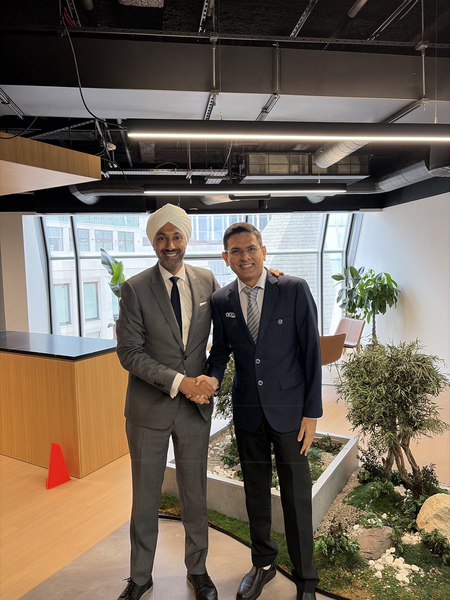 riteshkakkad's tweet photo. Great meeting with @KulveerRanger at the XDC London office to discuss the future of AI, digital infrastructure and enterprise innovation.

Lord Ranger's leadership—from the Oyster Card and London Cycle Hire Scheme to the Digital Office for London and the 2012 Olympics—shows how technology can improve millions of lives.

That vision aligns perfectly with #XDCNetwork as we build trusted infrastructure for Agentic AI, tokenization, digital trade and next-generation payments.

Looking forward to exciting collaborations ahead.

@UKParliament @biztradegovuk @SciTechgovuk @innovateuk #AI #DigitalTrade #Tokenization #EnterpriseBlockchain #London