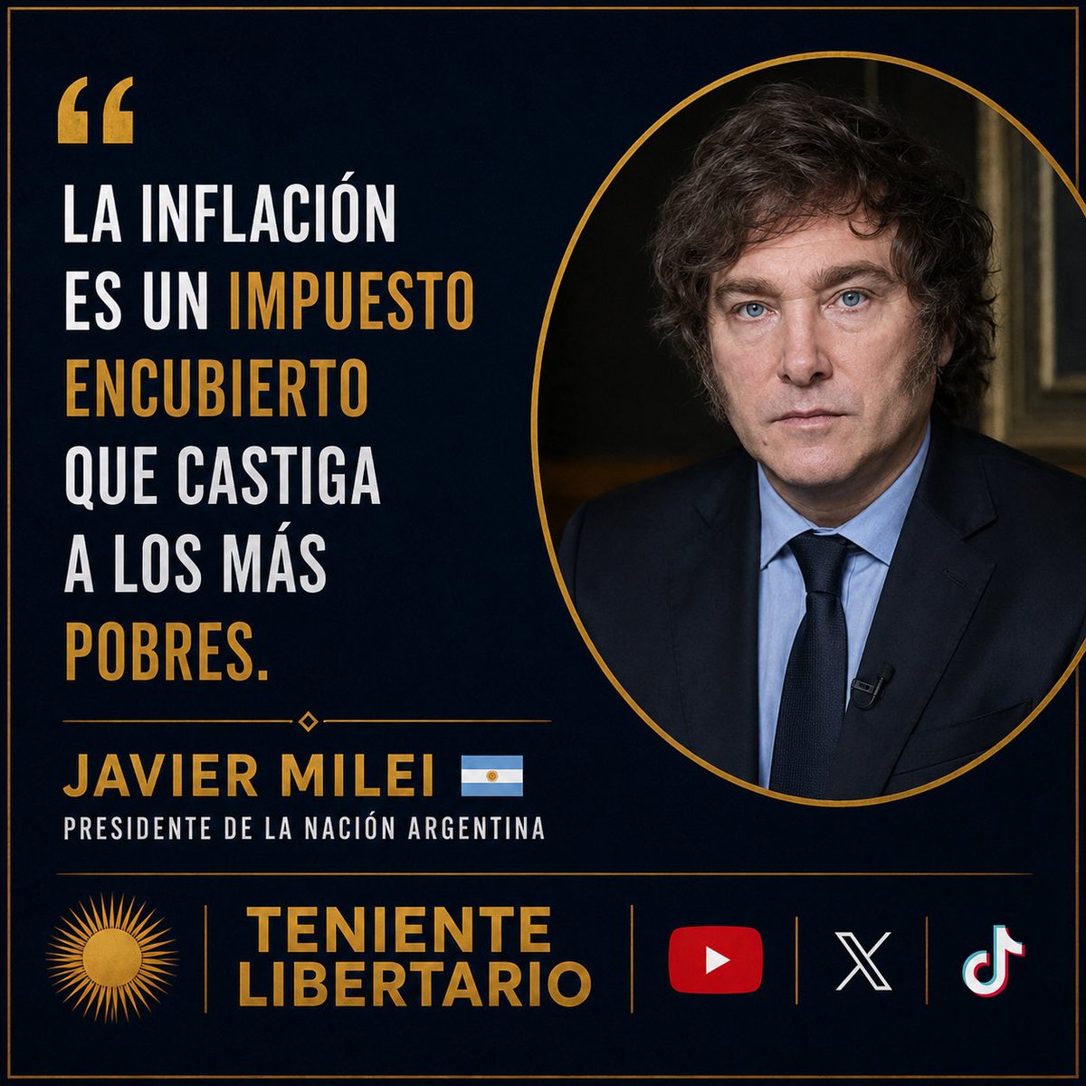 AlexPatzold's tweet photo. Ni un paso atrás @jmilei https://t.co/Gxqd0Xfsqh