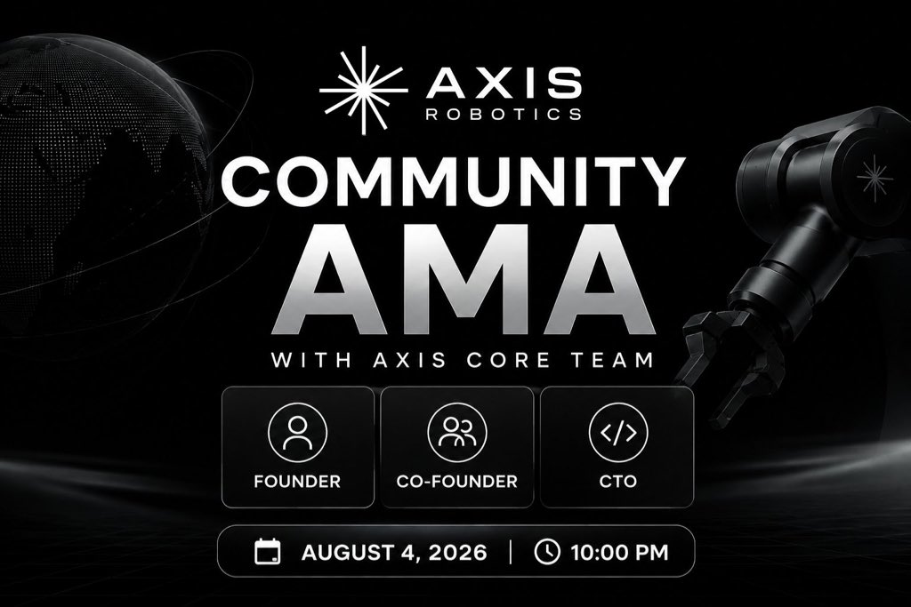 yesilcrypto's tweet photo. One of the reasons I enjoy following @axisrobotics is that the team regularly takes time to engage with the community instead of staying behind the scenes.

The upcoming AMA featuring the Founder, Co-founder, and CTO should give us a deeper look into the direction Axis Robotics is heading, the progress that's been made, and what the team is building next

I'm always interested in hearing updates directly from the people leading the project, so this is definitely one I don't want to miss

Just stay Axis Robotics 🦾