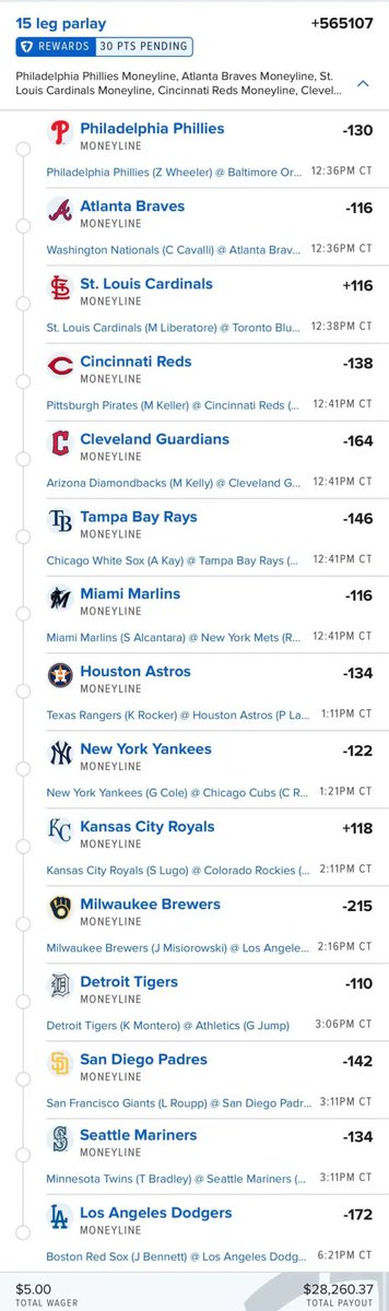 thepropdealer's tweet photo. 🧹 Model Sweep Parlays: 8/2

We cashed ELEVEN legs on our Totals Parlay yesterday...

⚾️ Totals @ +1,496,000
💵 $5 pays $75,000
🔗 https://t.co/A8NcPjPBSX

⚾️ Spreads @ +348,000
💵 $5 pays $17,000
🔗 https://t.co/WNilzP6nEy

⚾️ Moneylines @ +565,000
💵 $5 pays $28,000
🔗 https://t.co/SF5UIAtRAw

⚾️ NRFIs @ +12,000
💵 $5 pays $600
🔗 https://t.co/SF5UIAtRAw

Remember: Bet tiny amounts on these each day if you're tailing, even if it's just 20 cents.

These bets will lose most of the time but we're doing it for that one perfect day! 🫡