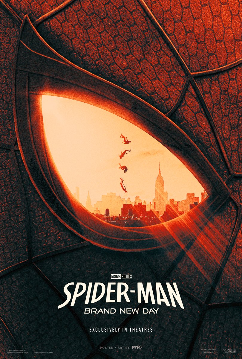 pyr3_art's tweet photo. Here's my final poster for SPIDER-MAN: BRAND NEW DAY
by @pyr3_art

🕷️🕸️

#movieposters #cinema #SpiderManBrandNewDay #SpiderMan #posterdesign https://t.co/5NjQSbX5sd