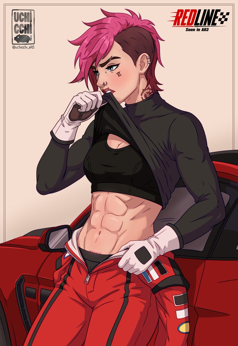 Uchicchi_645's tweet photo. Could this be a new fanfic I've been working on...? 👀🏎️
 Yeah... it definitely is. ❤️

REDLINE coming soon to AO3! 🏁✨

#caitvi #arcane #viarcane #ao3 #caitlyn #piltoverfinest #kiramman #redline https://t.co/BEKVuZkKO0