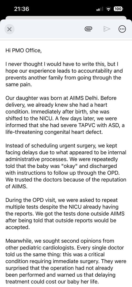 rjkumar1004's tweet photo. I would have never imagined to tweet this @PMOIndia @aiims_newdelhi @narendramodi @MoHFW_INDIA 

I sincerely hope AIIMS reviews both its processes and the conduct of its staff so that no other family has to experience what we did. https://t.co/HXXofLaGFq