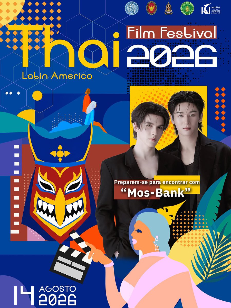 hubboyslove's tweet photo. Embaixada Tailandesa no Brasil realizará nos dias 14, 15 e 16 de agosto o Thai Film Festival, semana de cinema tailandês em São Paulo.

O evento é gratuito e será aberto com a première de “Ta Khon: The Cursed Mask”, com a participação de #MosBank. https://t.co/TOAI2fSM4M