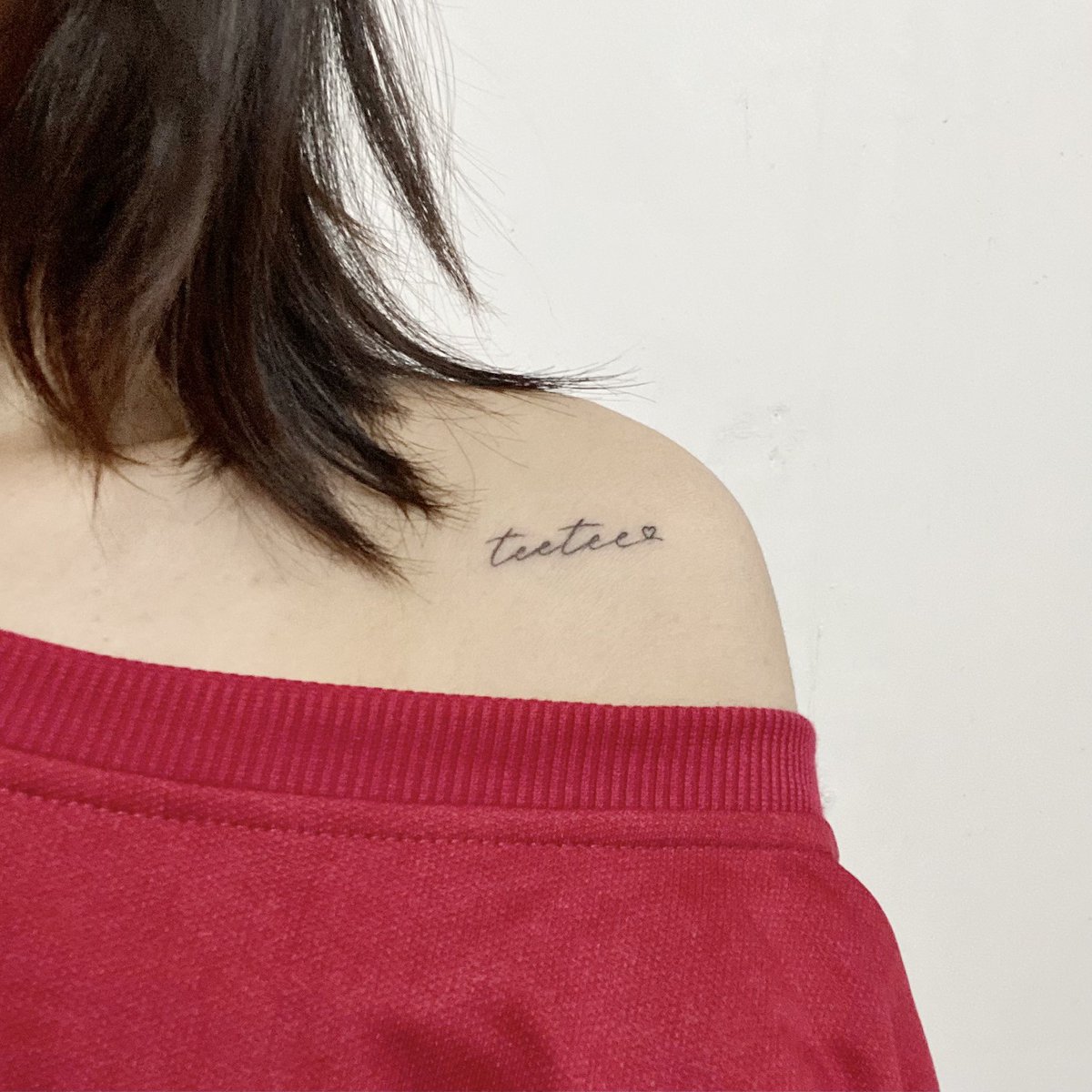 nanghsuhaneul's tweet photo. Just like I promised, I finally got Tee’s name tattooed. It’s not just a name on my skin, it’s a reminder of how much he means to me and how much happiness he has brought into my life. I’ll carry this little piece of love with me always 🫶🏻🤍✨

⋆. 𐙚˚࿔ @twnpich 𝜗𝜚˚⋆ https://t.co/tigdH3gkUh