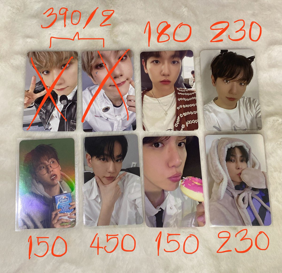 Vanilla614_'s tweet photo. 🌺พร้อมส่ง🌺 (2)

แบคฮยอน รับหลายใบลดได้ค่ะ🩵
ราคารวมส่งแล้วนะคะ💓

รับผ่อน ราคาสินค้า 400฿ ขึ้นไป
⭕️ 1-2 week

ขอดูเพิ่มเติม dm
#ตลาดนัดexo https://t.co/ftdz6IWiRb