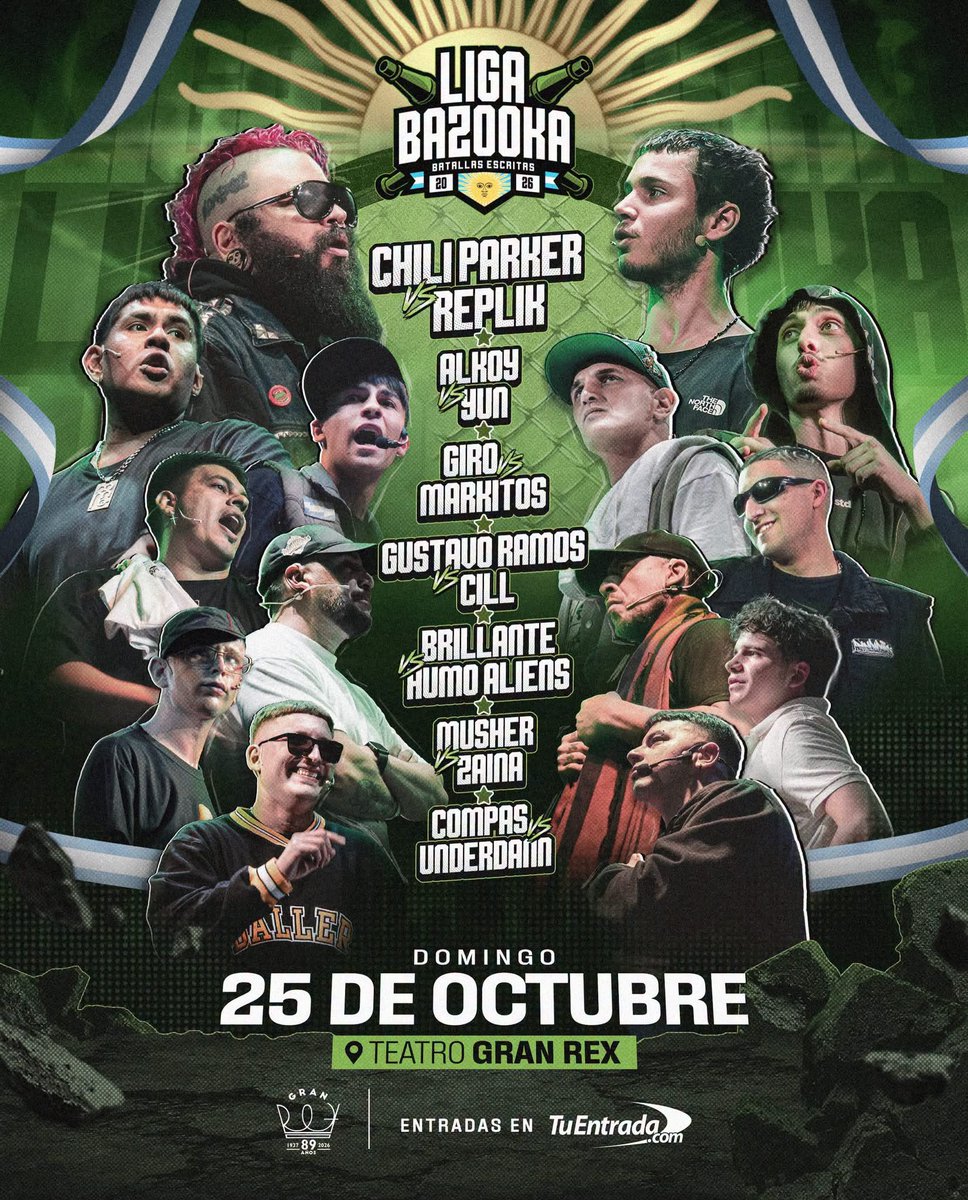 Mahuaro_MX's tweet photo. Esta POTENTE el LINEUP de Liga Bazooka para octubre 2026 👀 https://t.co/HXz5j6jZiX