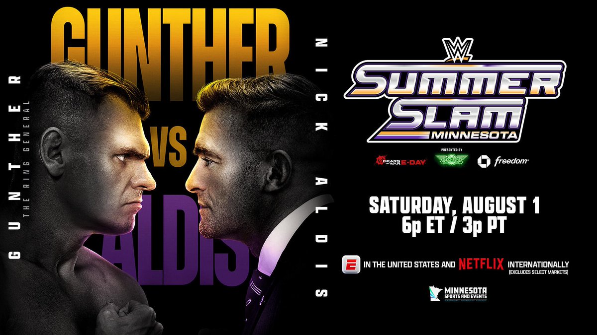 MounirModric's tweet photo. WWE SummerSlam 2026 Nuit 1

Iyo Sky vs Liv Morgan⭐️⭐️⭐️.5
3 vs 3 ⭐️⭐️.5
Gunther vs Nick Aldis⭐️⭐️⭐️.25
Fatal Influence vs Page/Bellas⭐️⭐️
CM Punk vs Cody Rhodes⭐️⭐️⭐️⭐️ 
Oba Femi vs Lesnar⭐️⭐️ https://t.co/QbKOHf6zQc