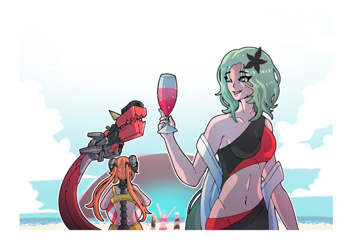 Yidhari_Timely's tweet photo. My gift for @kidorihalo 
I hope you like it! 🤗
And thank you for joining our little event! 🙏

#zzzSummerArtTrade https://t.co/GrnmKt4ISi