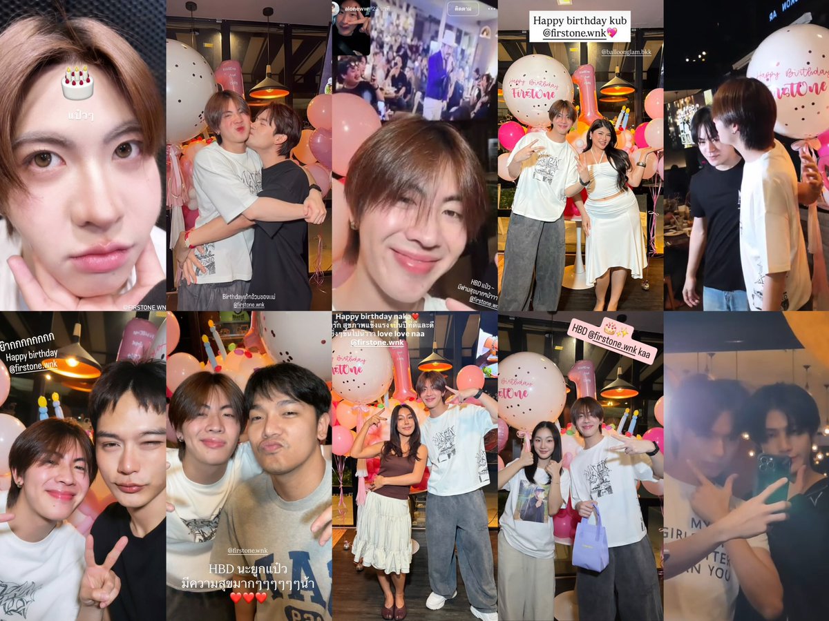 withlovebabies's tweet photo. แปลว่าปาร์ตี้จบแล้วทุกคนลงรูปแฮปน้องกันรัว ๆ เลย ปีนี้เฟิร์สเติบโตขึ้น มีคนรักมากขึ้นทั้งพี่น้องร่วมค่าย เพื่อนร่วมงาน เพื่อนสนิท ทีมงาน เบื้องหลัง แฟนคลับ ลูกค้า มาเอ็นดูเด็กน้อยตาแป๋ว ๆ นี่กันเยอะแยะเลย ดีใจกับหนูจังคนเก่ง เป็น 26 ปี ที่มีแต่คนรักเยอะแยะเต็มไปหมดเลย 🥺🫳🏻

FIRSTONE TURNED 26
#26thHBDFIRSTONE #firstone