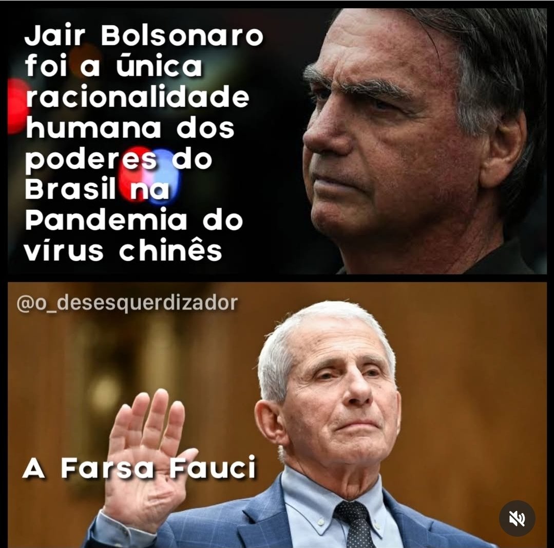 diegomuguetrj's tweet photo. O TEMPO É O SENHOR DA RAZÃO: BOLSONARO ESTAVA CERTO!

​Enquanto o mundo se curvava à ditadura do "fique em casa" e às diretrizes falhas de figuras como Anthony Fauci, APENAS UM LÍDER teve a coragem de defender a liberdade e o pão na mesa do trabalhador.

​A farsa caiu. A história já registrou quem defendeu o povo e quem usou a ciência como mordaça.