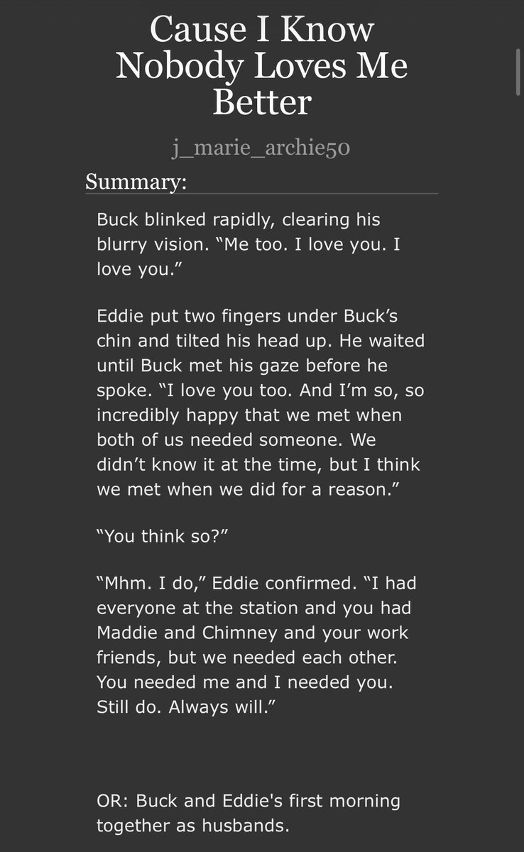j_mariearchie50's tweet photo. Cause I Know Nobody Loves Me Better

pt. 11 dinner party series ☺️

-first morning as husbands
-guys. they really, REALLY love each other
-taking care of each other 
-breakfast date at the beach 
-SOFT and SAPPY, ie: buddie 

link: https://t.co/TK2QsqCqOY https://t.co/QOAQZcVWPq