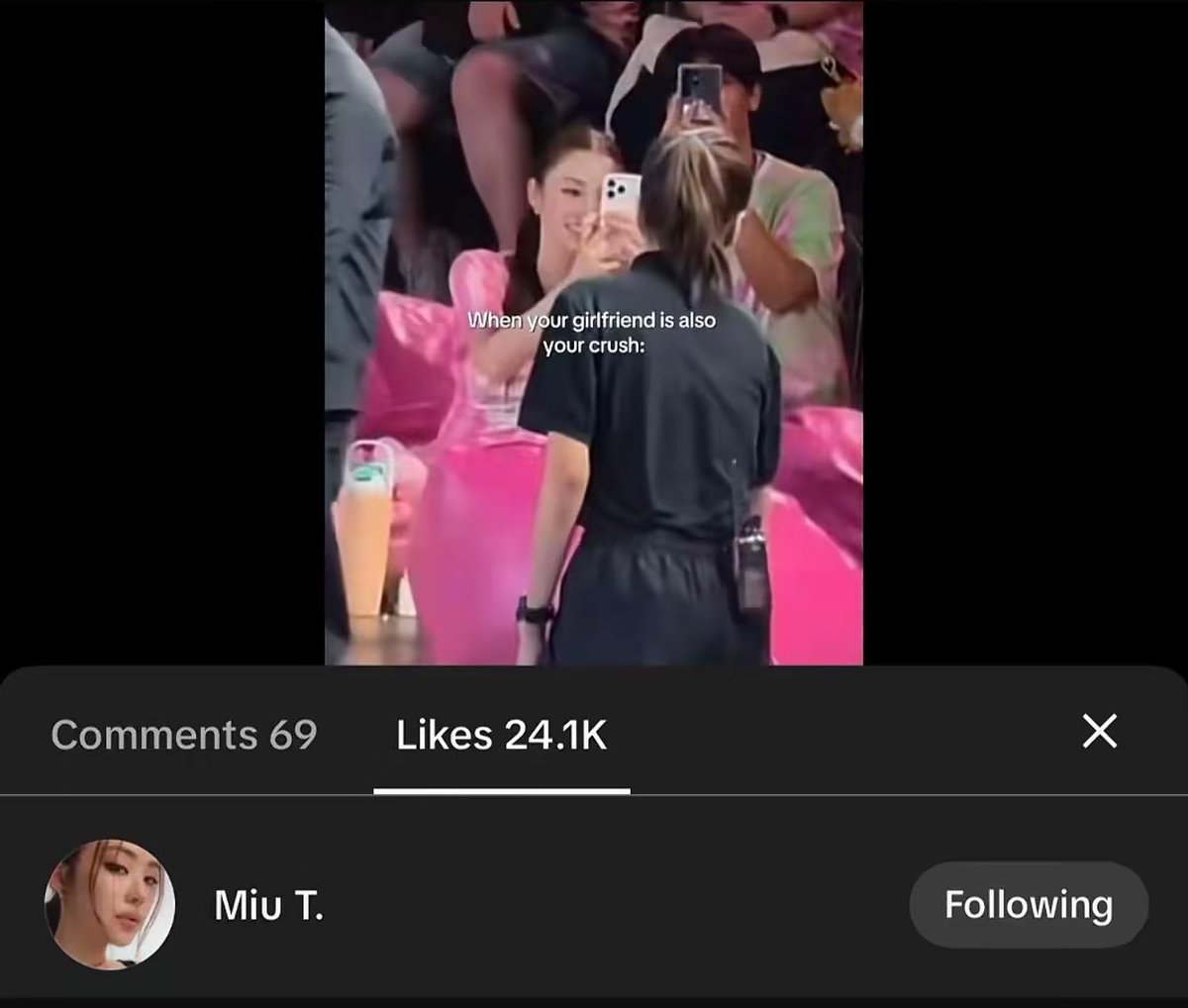 ecbae_'s tweet photo. Miu liked this video 🫠🫳🏻 https://t.co/RM962veu4f