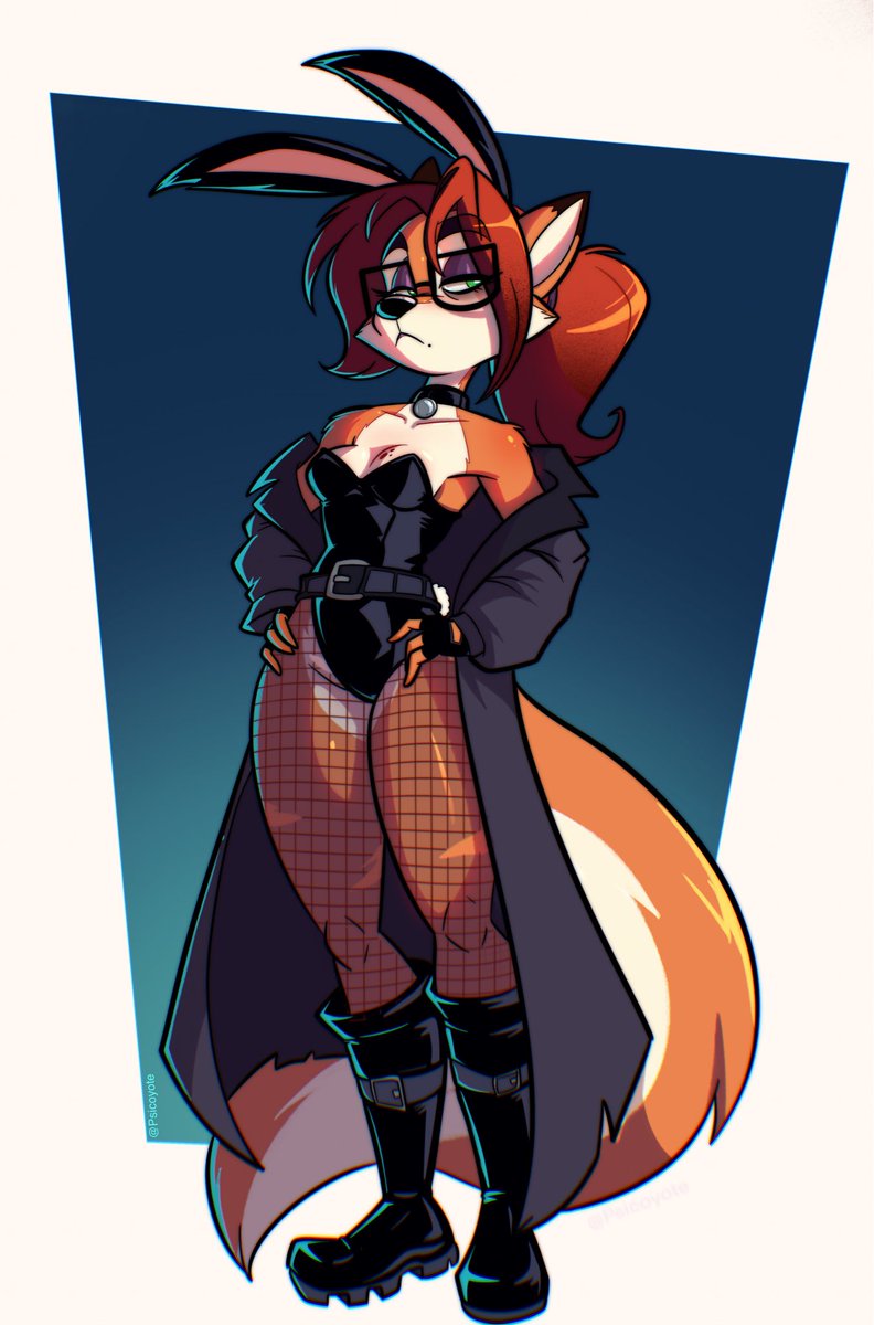 psicoyote's tweet photo. Is it bunny suit day? (Art flashback) https://t.co/P2Zkb8Qb57