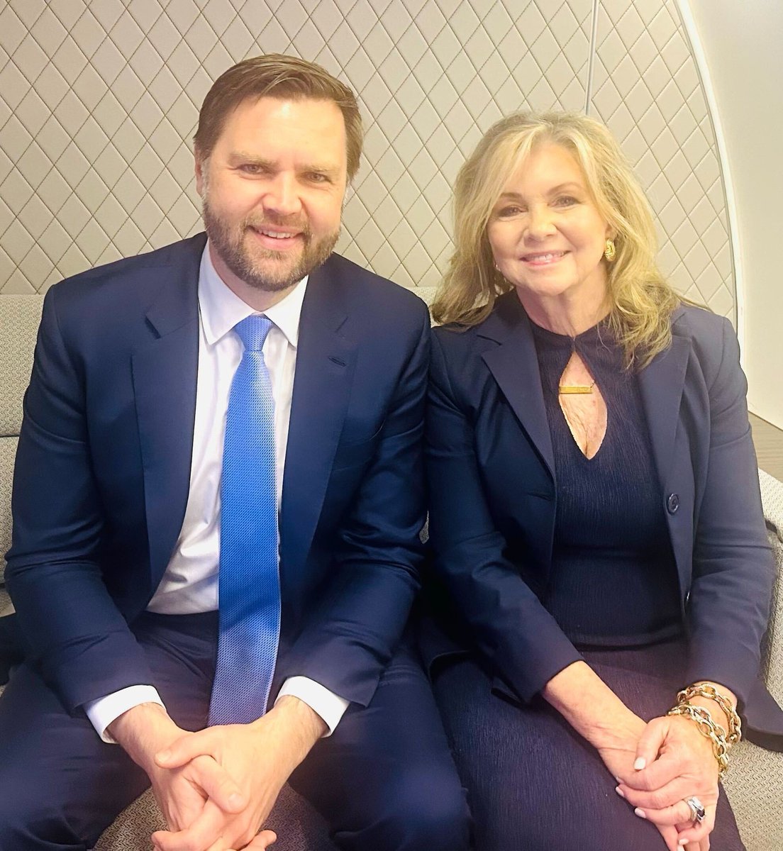 VoteMarsha's tweet photo. Happy birthday to my friend and our Vice President, @JDVance! So grateful for all you do for our nation. Wishing you a wonderful day! https://t.co/mOPPkOyNyg