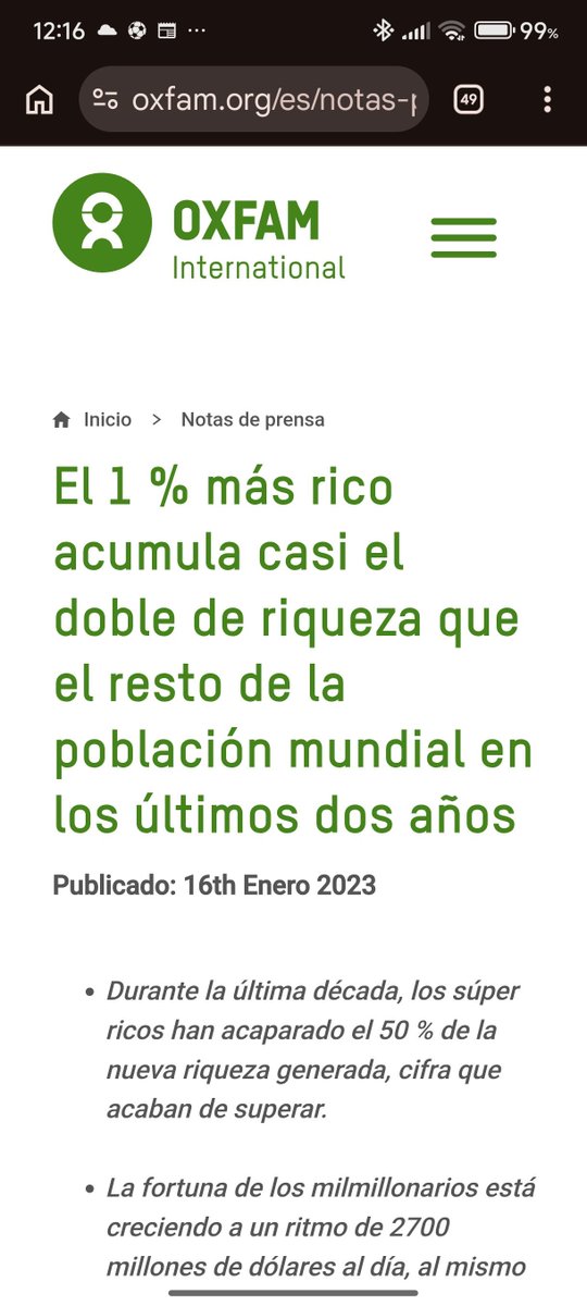 Vhgkasparov's tweet photo. El 50% más pobre obtuvo solo el 1% de la riqueza creada.
El 1% más rico se quedó con el 41%.
Y aún hay quienes sostienen que bajar impuestos a los multimillonarios hará que la riqueza "gotee" hacia todos. 💧 https://t.co/aSTyKwLN0k
