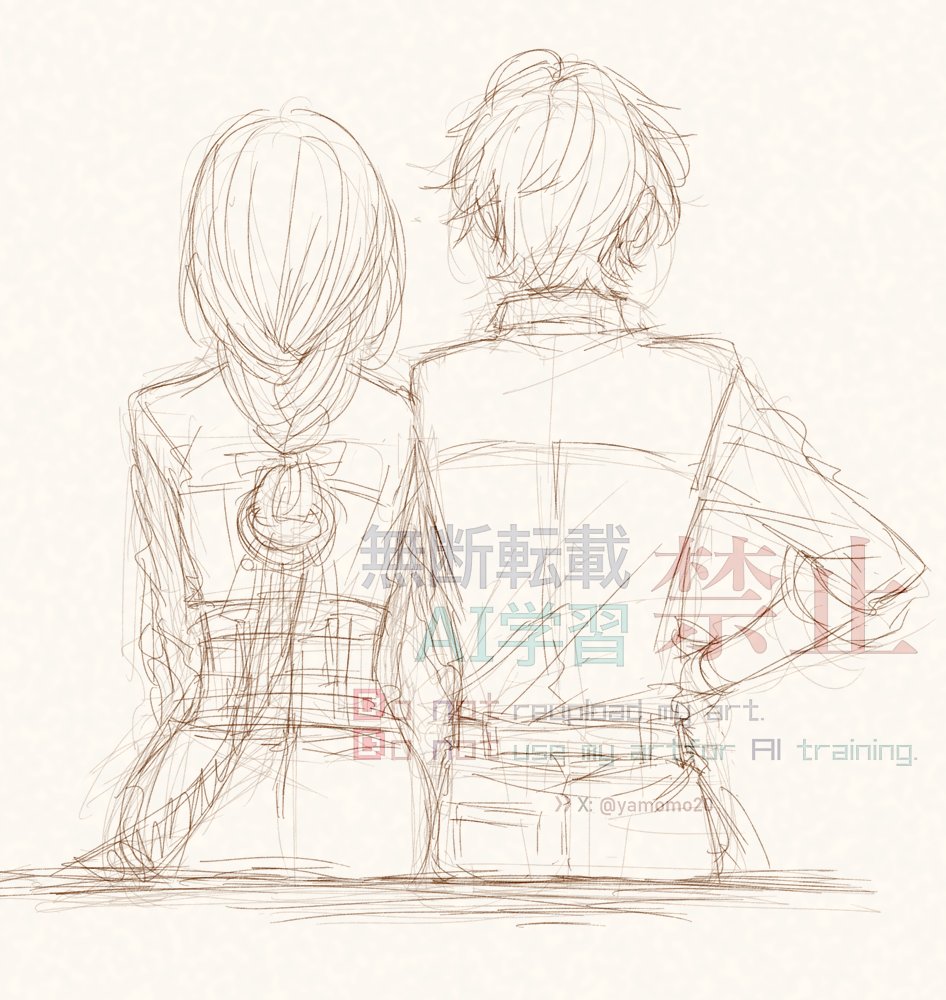 yamomo20's tweet photo. 去年描いたコレすき　座高はﾏｻがたかい https://t.co/SA92wdDIsm