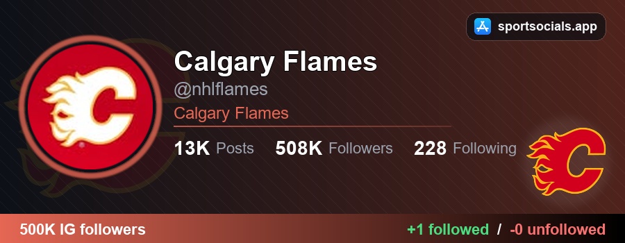 NHLFollowTrack's tweet photo. 👀 Calgary Flames followed 1 new account on Instagram:

✅ honzo_29_ — Samuel Honzek
🔗 https://t.co/cKljYqP4FY

#Flames #NHL https://t.co/beyFxBfQnR