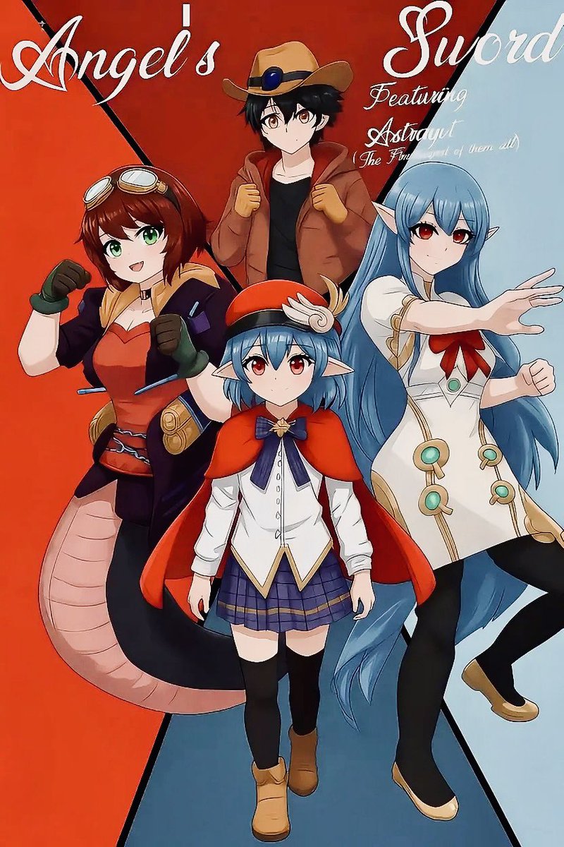 WhoTheEffIsDJ's tweet photo. I previously posted these; since this is a new account, I deleted my old account. 
I should post them again. Instead, I had AI render them in better quality.
Anyways
Enjoy ❤️
@Leaflit 
#leaflit
#angelsword https://t.co/mWAtKHChic