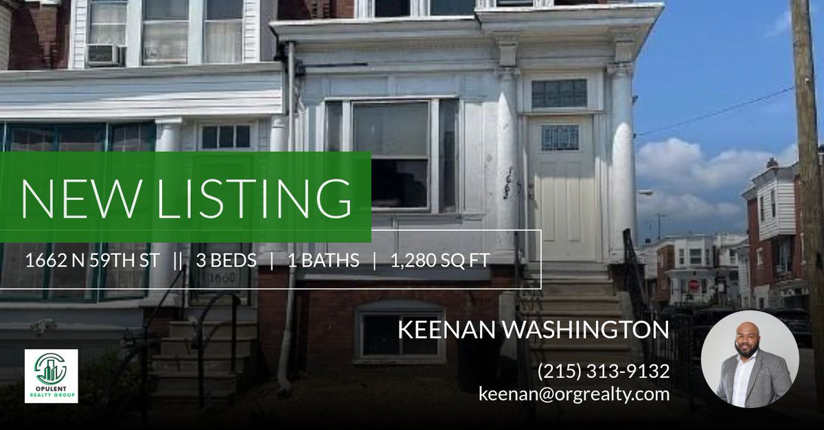 1not2fat's tweet photo. 📍 New Listing 📍 Take a look at this fantastic new property that just hit the market located at 1662 N 59th St in Philadelphia. Reach out here or at (215) 313-9132 for more information https://t.co/fdqAjm7HNK https://t.co/3Gx2kiLBSO