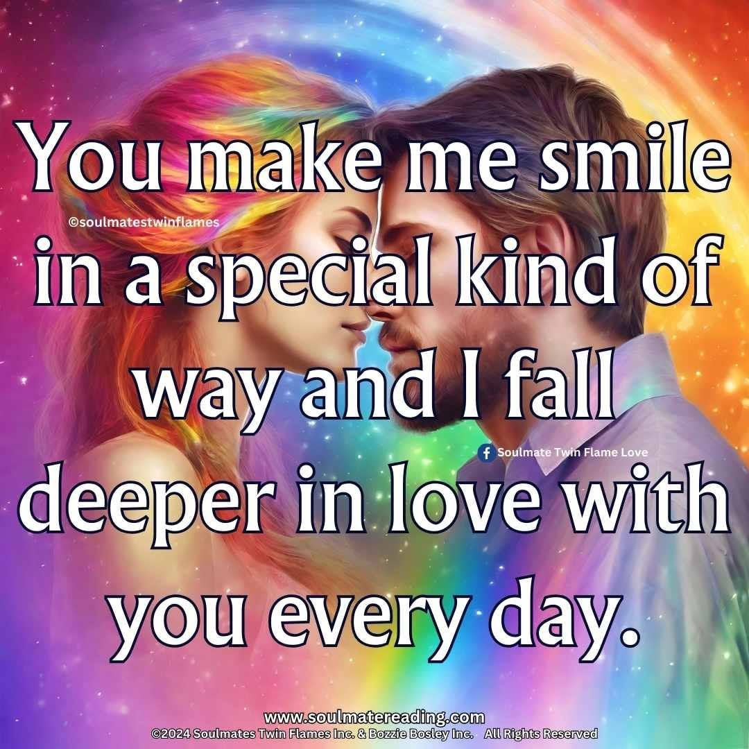 TwinSoulslove's tweet photo. You make me smile in a special kind of way and I fall deeper in love with you every day.
#lovealwayswins #deeperlove #lovealways #eternalflame #eternallove #LoveWins https://t.co/NO2IrdDyK9
