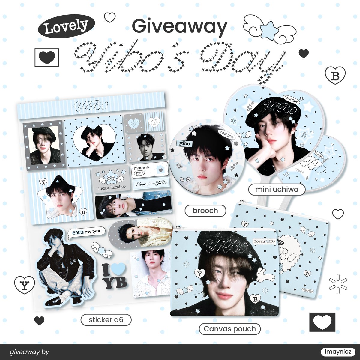 imayniez's tweet photo. ៸៸🎐꒰꒱❜  GAW YIBO’S DAY 

🌀O5 Aug 26  : 18.OO
#WYB85MiniArea_YIBO 

🌀O9 Aug 26 : TBA

• retweet &amp; show
• show ur support for special item 

[ 🎀 ] Random retweet 1 set 

#HappyYiboDay #ไอเมนี่กอว https://t.co/T5j9zABupJ