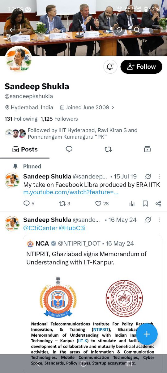 GemsofAcademia's tweet photo. IIIT Hyderabad director is supporting anarchist cockroaches and asking for resignation of PM Modi. 

He is allegedly influencing students for protests using his posts. 

@sandeepkshukla is his handle. https://t.co/OztStU2WiV