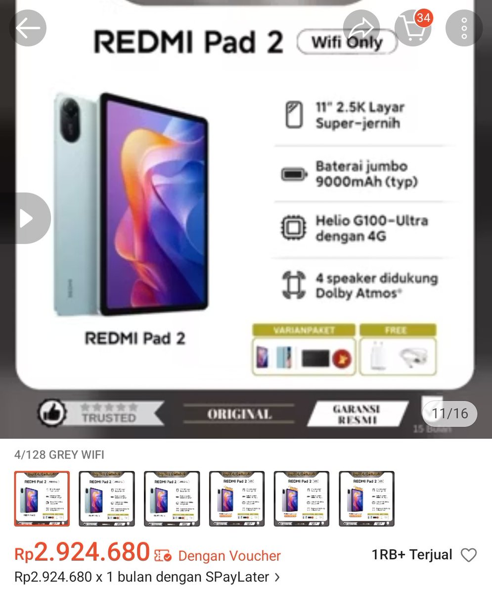 aawan_nn's tweet photo. #WTS Redmi Pad 2 4/128 WiFi second
✔ Redmi Smart Pen
✔ Keyboard bluetooth + mouse
✔ Paperlike terpasang
✔ 2 Case (smart+ motif)
✔ Box
✖ Charger 
all 3jt, pen aja 450k(nego smpe deal)
COD Medan (Padang Bulan)
tanya" :  https://t.co/dSA0prnLrS
#zonauang https://t.co/Iw01LWioEj