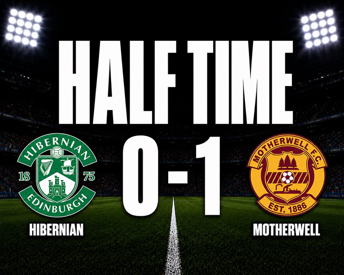 FC7897's tweet photo. HT #Hibernian 0-1 #Motherwell | A Lukas Fadinger penalty is the difference at Easter Road as Motherwell take a one-goal lead into the break #HIBMOT #ScottishPremiership https://t.co/tqidgfLGFK