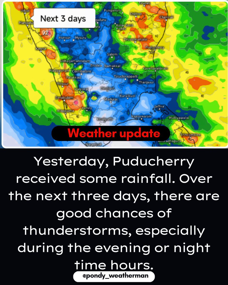 PondyWeatherman's tweet photo. #pondy #puducherry #pondicherry https://t.co/s6R8qpOTzK