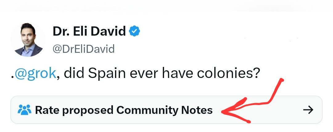 DrEliDavid's tweet photo. LMAO... They are trying to Community Note even a question to Grok 🤡 https://t.co/DcxL0MNSWK