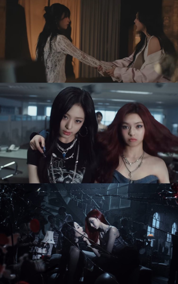 ahycentric's tweet photo. chiyeon in babymonster music video:

love in my heart - lq
sugar honey ice tea - they're back together
moon - 🤭🤭🤭 https://t.co/oGonR8I3wt