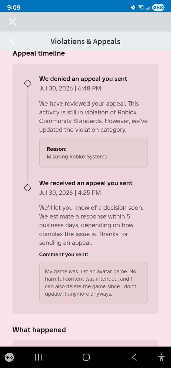 ssouwri's tweet photo. @Sourcemapper hey @Sourcemapper   , i dont know how to dm on twitter, but i need your help. you posted on the roblox forum about the ban-wave, to which I was one of the victims. I tried to appeal my ban, but it was denied. do I wait until roblox fixs it or do I take further action? please help https://t.co/EajWzhNJPO