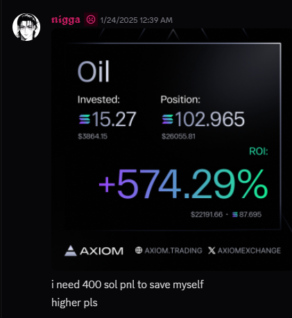pxysol's tweet photo. one of my flexes is that i was shilling axiom when it had under 500 active users. 🐱 https://t.co/QR1BpDukN8