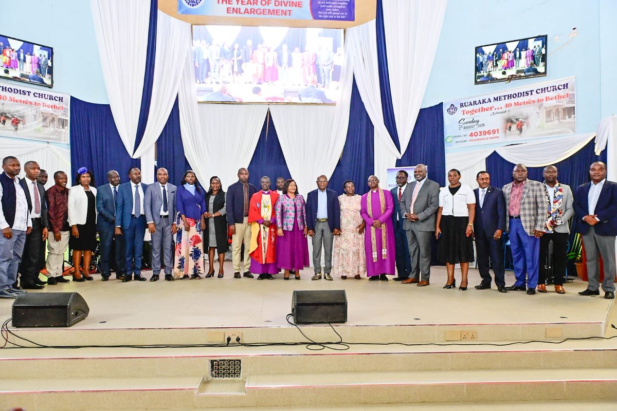 rebecca_miano's tweet photo. As part of  an inspiring church service, i represented  H.E Deputy President @KindikiKithure for  a Projects support of the church's ongoing development projects aimed at uplifting both the sanctuary and the surrounding community.

​Faith, generosity and unity remain the bedrock of our society. When we come together to build up our institutions of faith, we strengthen the very foundation of our nation.