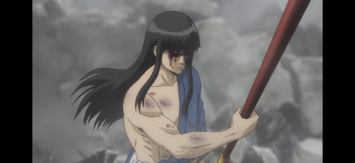 KatsuFett's tweet photo. As much as I HATE that Katsura barely gets any episodes to show off his actual strength, this one episode in rakuyo arc dedicated to him is just so good they put all the budget on him. But I wish we had more. https://t.co/Vngb3Osjlx