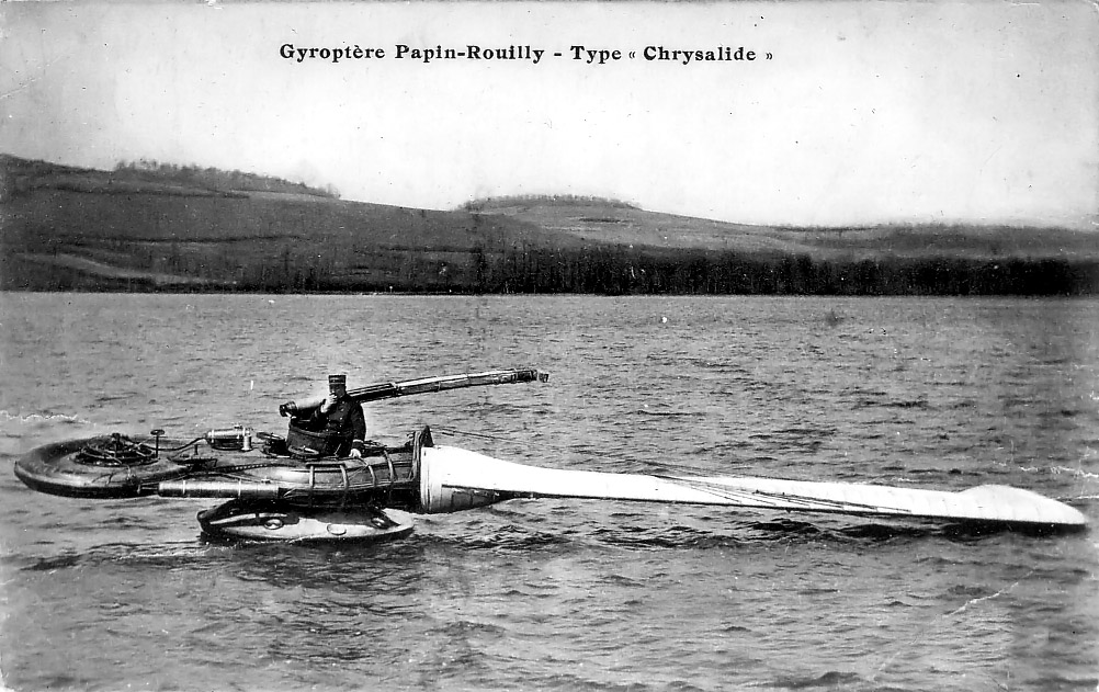 rocketengine's tweet photo. Papin-Rouilly Gyroptere
1枚羽根回転翼機
機体全体をぐるぐる回転させて飛行
中央のコクピットはベアリングで支持されて回らない
片側のエンジンでファンを回し、反対側のブレードの先端から噴射するチップジェット
うまくいきませんでした
https://t.co/7bdg7VuQaE https://t.co/v4UAB9CxR3