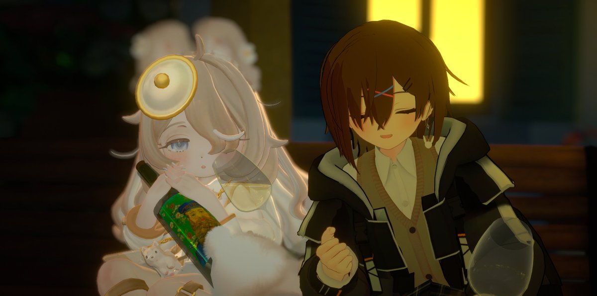 Kagari_VR's tweet photo. ボトルもたせたらぴったりフィットしたやつ https://t.co/dh0ZUIShyh