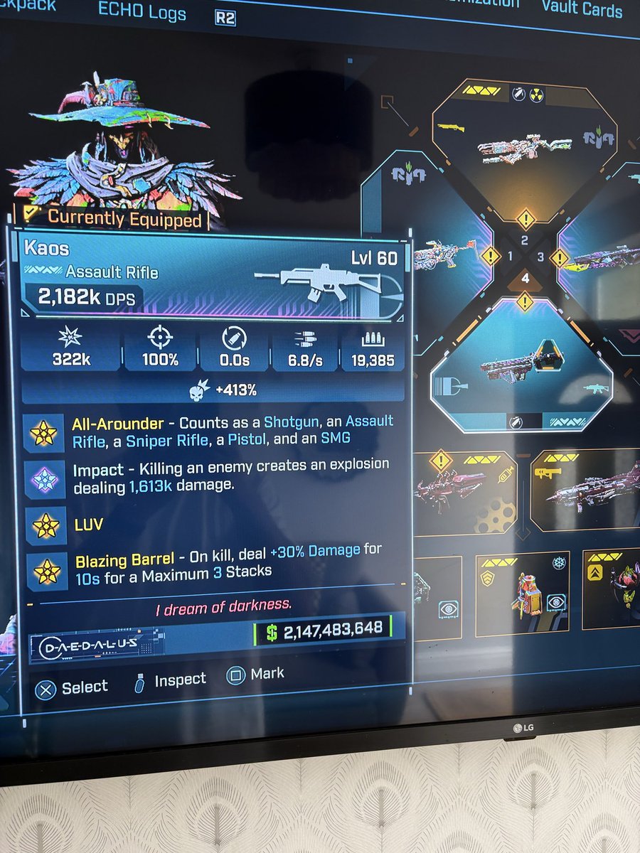 LeonBatterham's tweet photo. Just got dropped this..Gotta be a bug, right? @Borderlands https://t.co/NIQqqP6qtZ