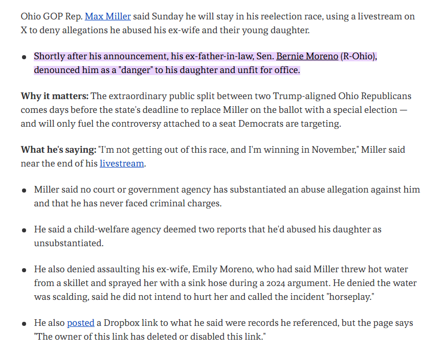 Monte_Alto's tweet photo. @berniemoreno 💢 SPOILER ALERT: #MAGARepublicans like @RepMaxMiller don't give a flying fuck about women and children.
His seat is safe.
#RepublicanFamilyValues
#Lust
#Rape
#Incest
#Greed
#Murder
#Adultery
#Bestiality
#ChildRape
#SexualAssault
#ChildTrafficking https://t.co/kkMuj5cTX3