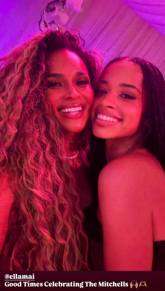 wavecheckers's tweet photo. Ciara &amp; Ella Mai at Donovan Mitchell &amp; Coco Jones wedding 💍 https://t.co/BKA5cZM2mW